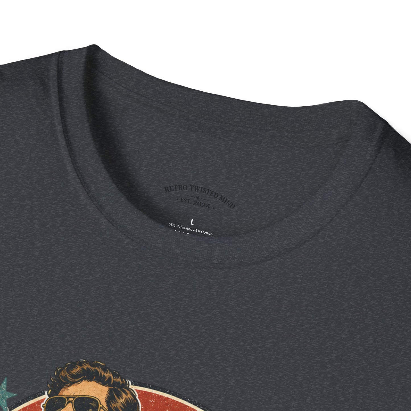 Vintage Human T-Shirt — Retro 70s Duo Graphic Tee