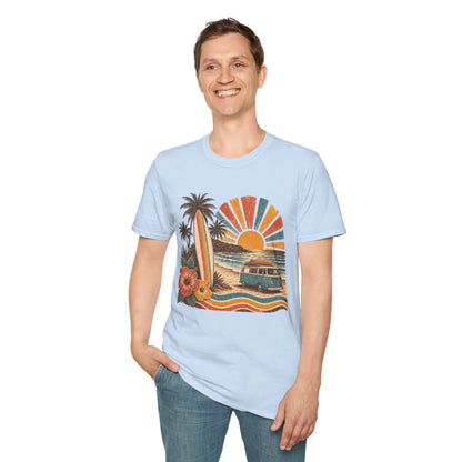 Retro Surf Sunset T-Shirt