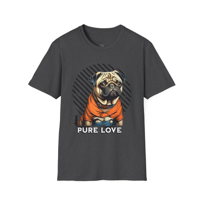 Pure Love Pug Unisex Softstyle T-Shirt
