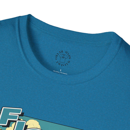 Fishing Like a Pro Unisex Softstyle T-Shirt - Perfect for Anglers & Outdoor Enthusiasts,gator