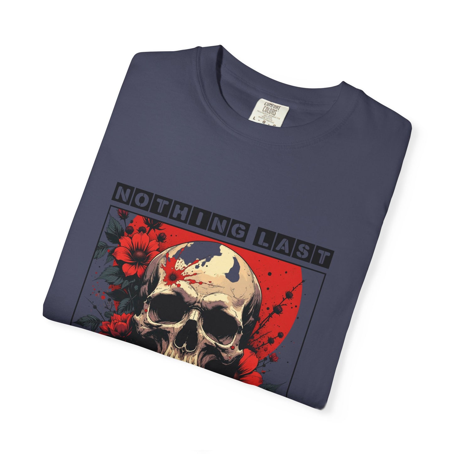 Edgy Skull Graphic T-Shirt - Unique Casual Wear, Unisex Streetwear, Gift for Music Lovers, Halloween Costume, Forever Quote Tee