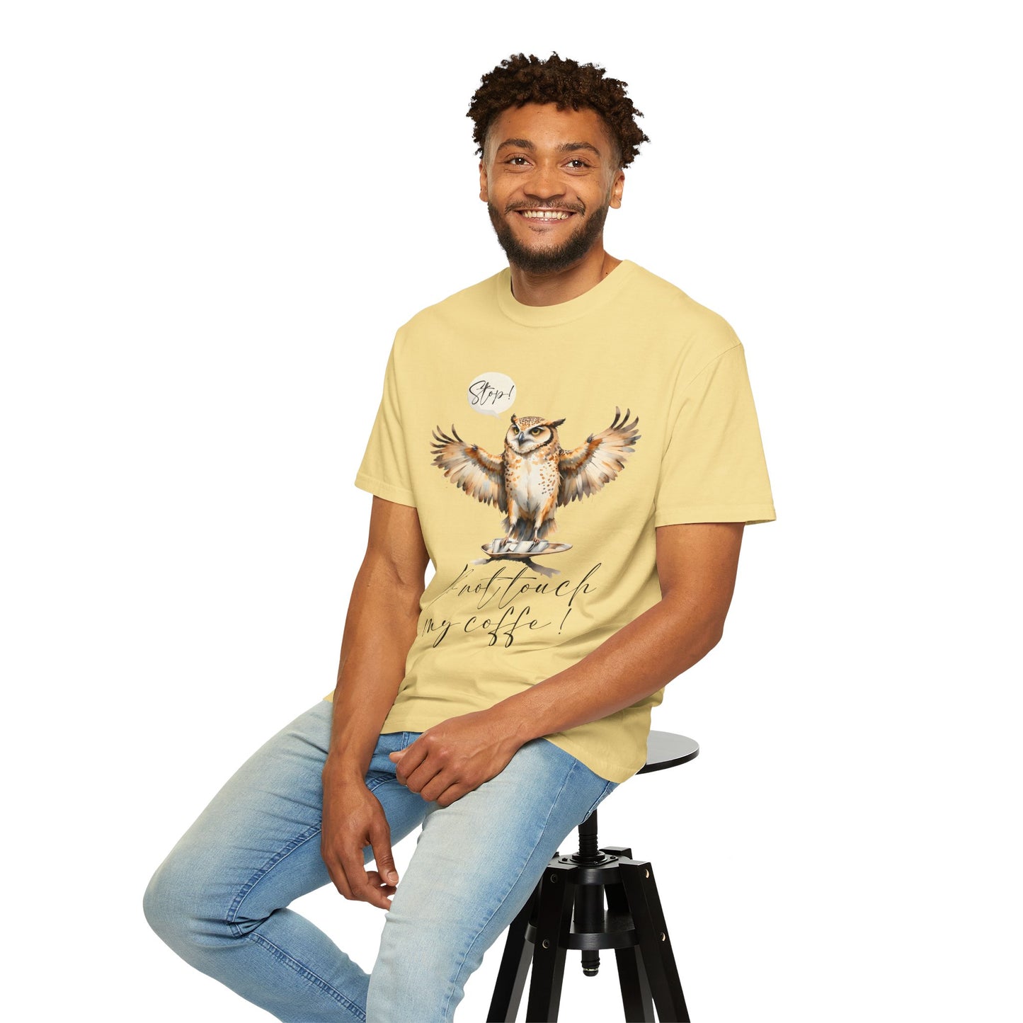Owl “Do Not Touch My Coffee” Graphic T-Shirt