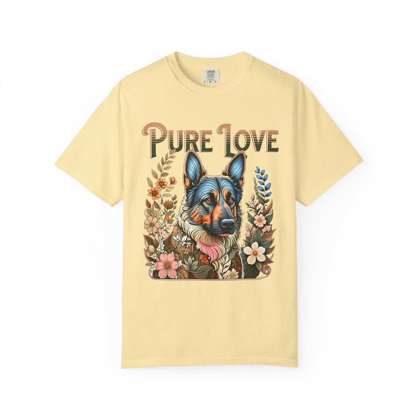 Pure Love Dog Art Unisex Garment-Dyed T-Shirt