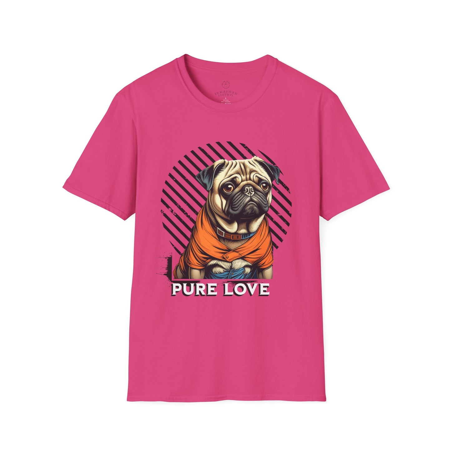 Pure Love Pug Unisex Softstyle T-Shirt