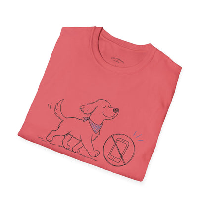 Less Scrolling, More Strolling Dog T-Shirt