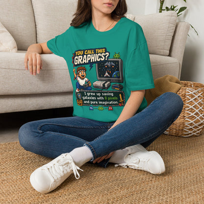 T-Shirt — "You Call This Graphics?" Retro Gamer Vintage Video Game Tee