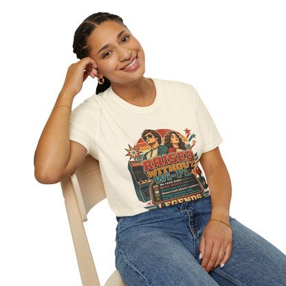Raised Without Wi‑Fi T-Shirt — Retro 'Legends' Vintage Graphic Tee
