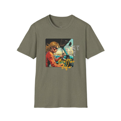 In My Element Graphic T-Shirt | Unisex Softstyle Tee,woman driving