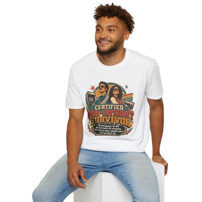 Certified Pre-Pandemic Survivor T-Shirt — Retro 70s Vintage Graphic