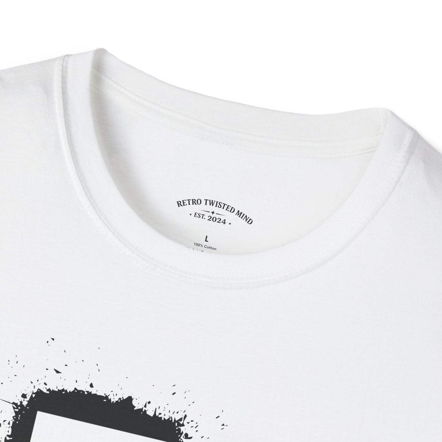 Doberman Portrait T‑Shirt — Bold Black Ink Dog Graphic