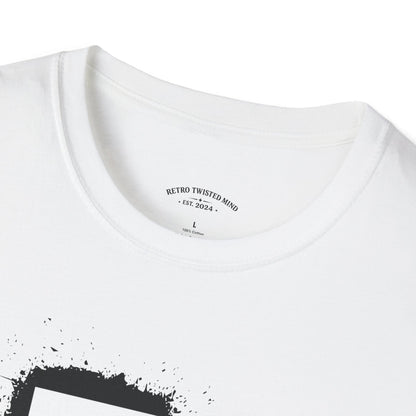 Doberman Portrait T‑Shirt — Bold Black Ink Dog Graphic