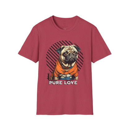 Pure Love Pug Unisex Softstyle T-Shirt