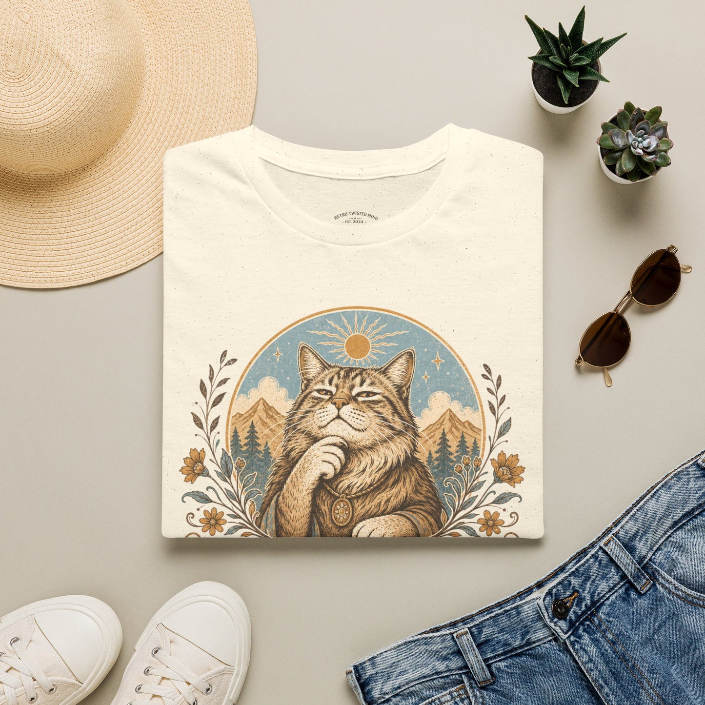 Cat Therapist T-Shirt — My Therapist Has Whiskers, Four Paws & Terrible Communication Skills