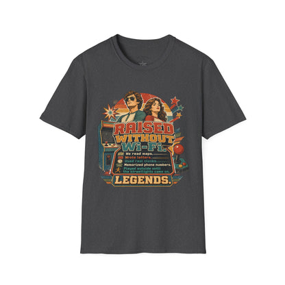 Raised Without Wi‑Fi T-Shirt — Retro 'Legends' Vintage Graphic Tee
