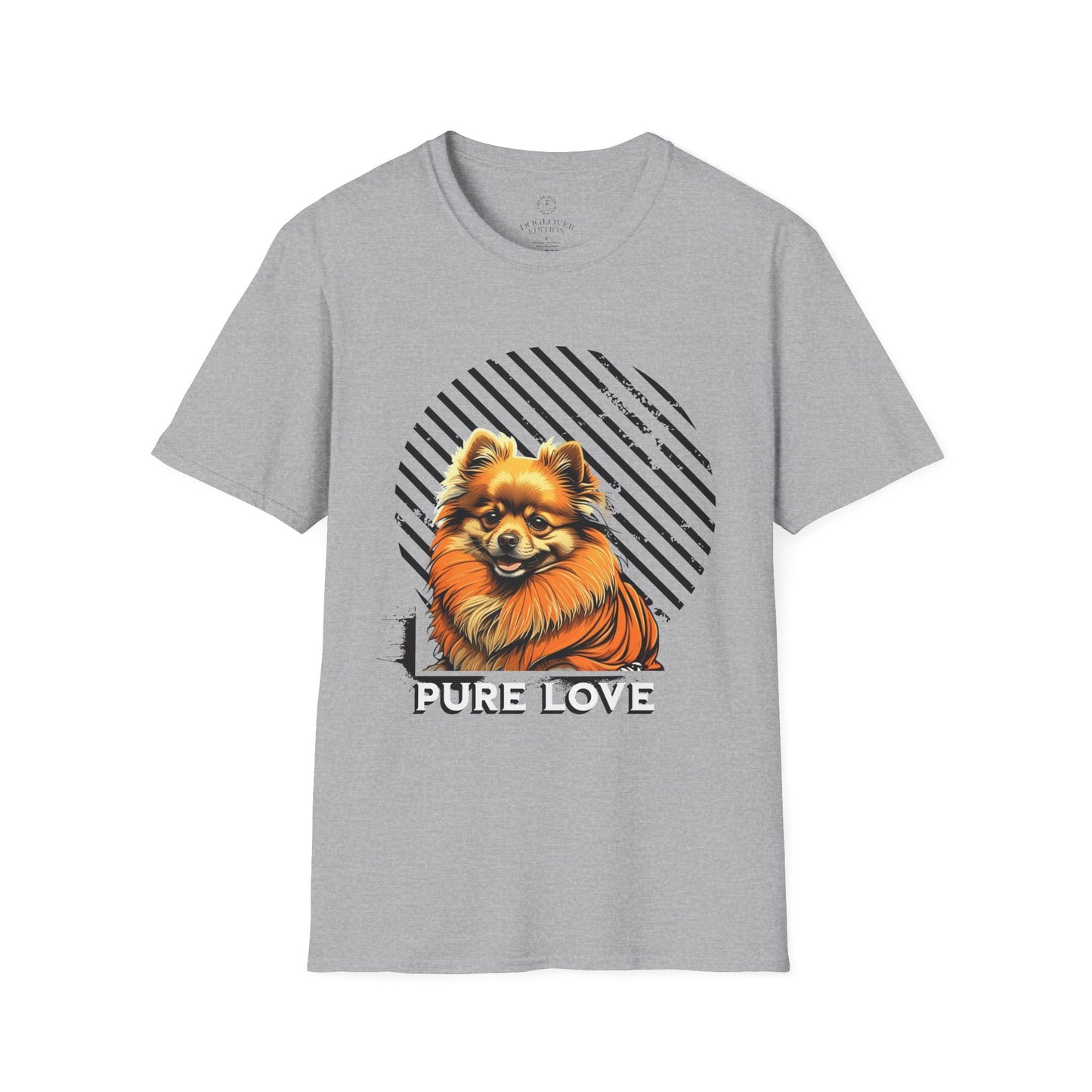 Pure Love Pomeranian T-Shirt - Unisex Softstyle Tee for Dog Lovers