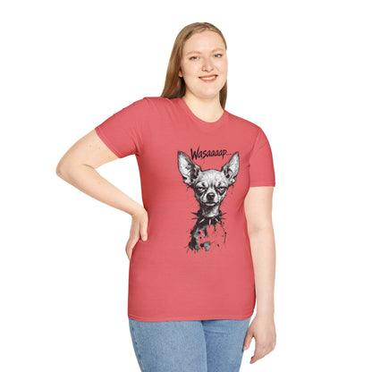 Chihuahua 'Wasaaaap' Graphic T-Shirt — Funny Dog Tee for Pet Lovers