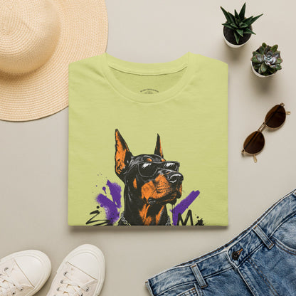 Doberman Graphic Tee — 'No, Thank You' Street Art T-Shirt