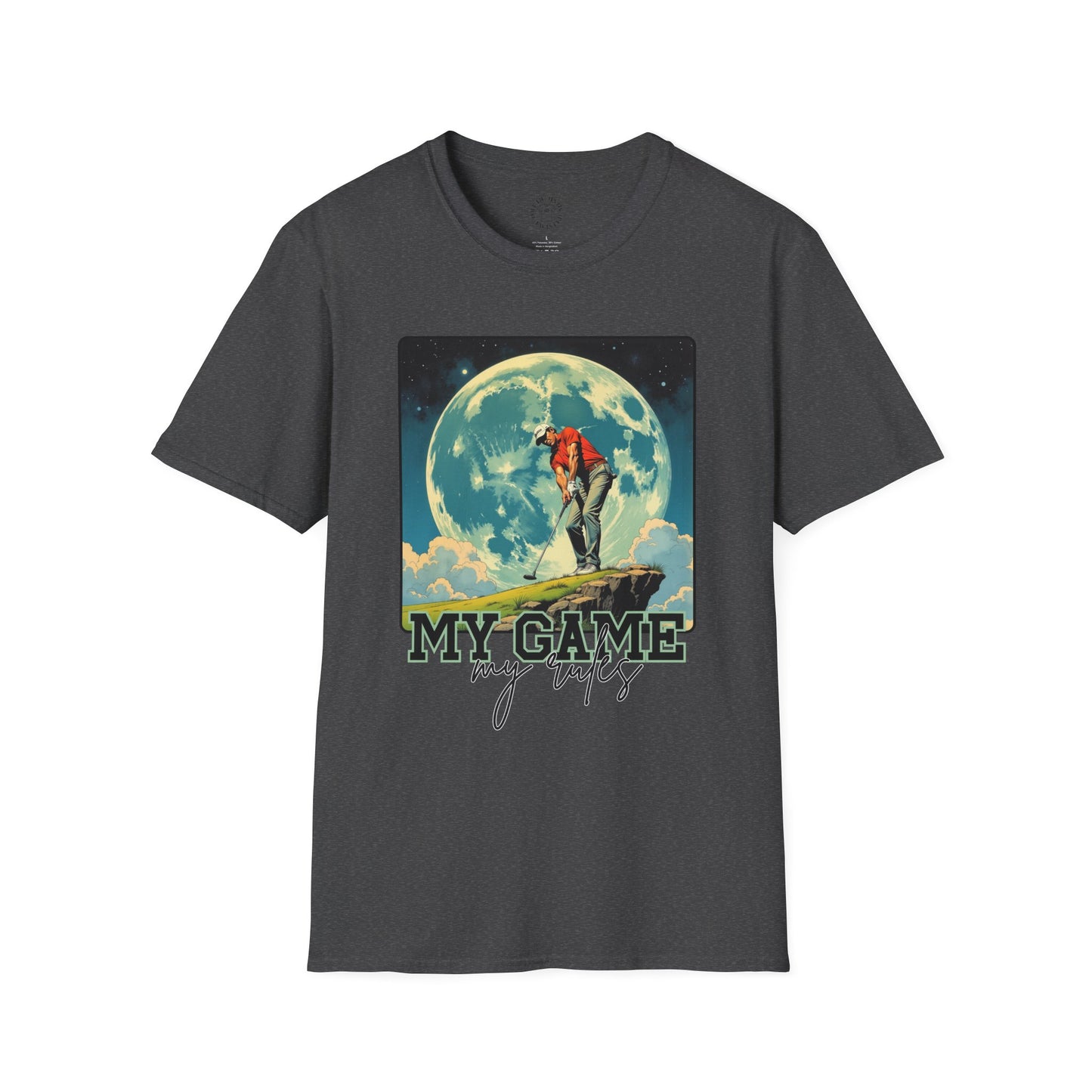 Retro Game Vibes Unisex Softstyle T-Shirt - 'My Game, My Rules' golf.sport
