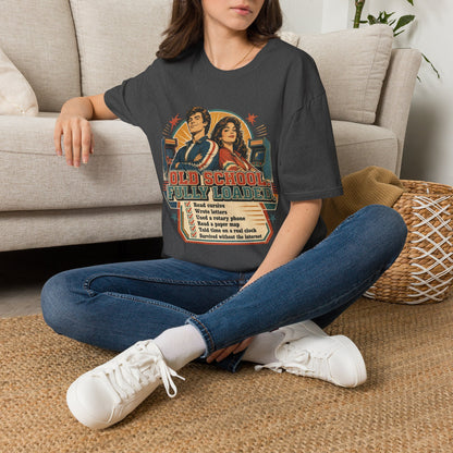 T-Shirt — Retro 'Old School' Arcade Couple Vintage Gamer Tee