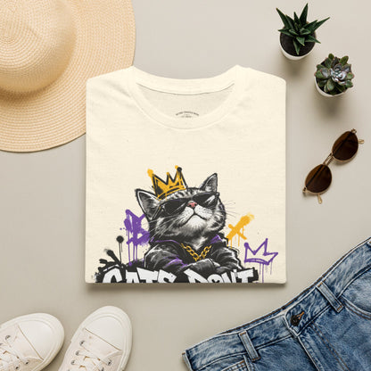 Cat Graphic Tee — "Cats Don't Have Owners They Have Staff"