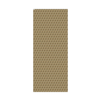 Wrapping Paper - Neutral Kraft Gold Bow Pattern Holiday Gift Wrap