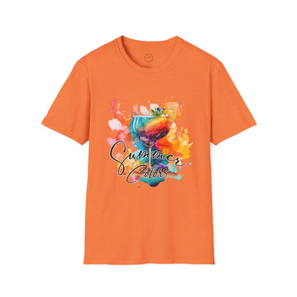 Colorful Artistic T-Shirt with Inspirational Design, Unisex Softstyle Tee, Gift for Art Lovers, Casual Wear, Birthday Gift Idea