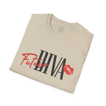 Future Diva Unisex Softstyle T-Shirt | Stylish Casual Tee for Empowered Women | Perfect for Gifts and Celebrations.twisted