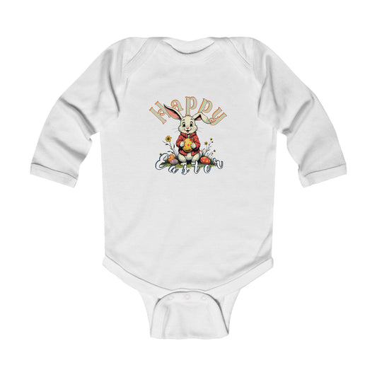 Happy Easter Infant Long Sleeve Bodysuit | Cute Spring Outfit for Babies,kids