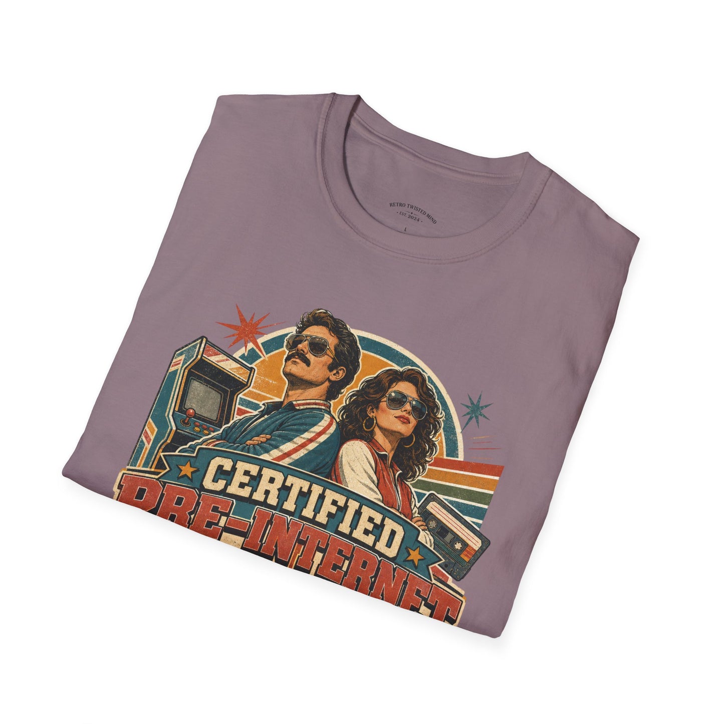 Certified Pre-Pandemic Survivor T-Shirt — Retro 70s Vintage Graphic