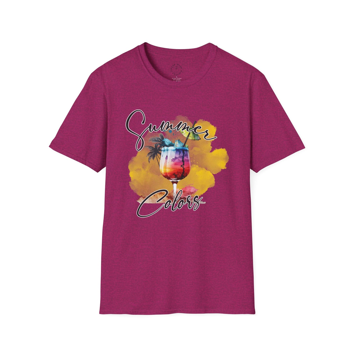 Summer Colors T-Shirt, Unisex Tee for Beach Days, Vacation Style, Summer Outing, Travel Shirt, Gift for Him/Her