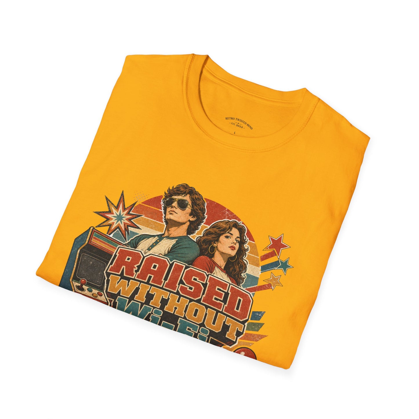Raised Without Wi‑Fi T-Shirt — Retro 'Legends' Vintage Graphic Tee