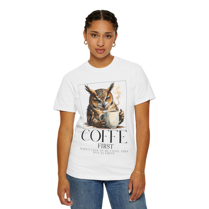 Coffee First Owl T-Shirt