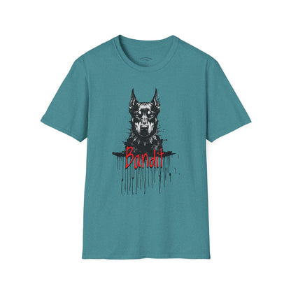 Doberman Portrait T-Shirt — "Warm Amour" Graphic Tee for Dog Lovers