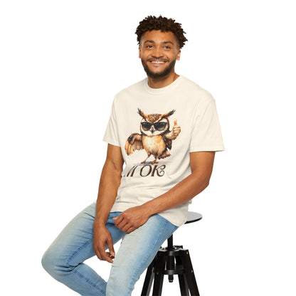 “I’m OK” Owl T-Shirt — Cute Thumbs-Up Owl Graphic Tee