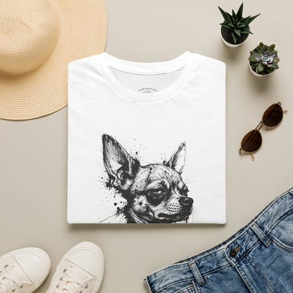 Chihuahua Portrait T‑Shirt — "I'm Not Here, That's an Illusion"
