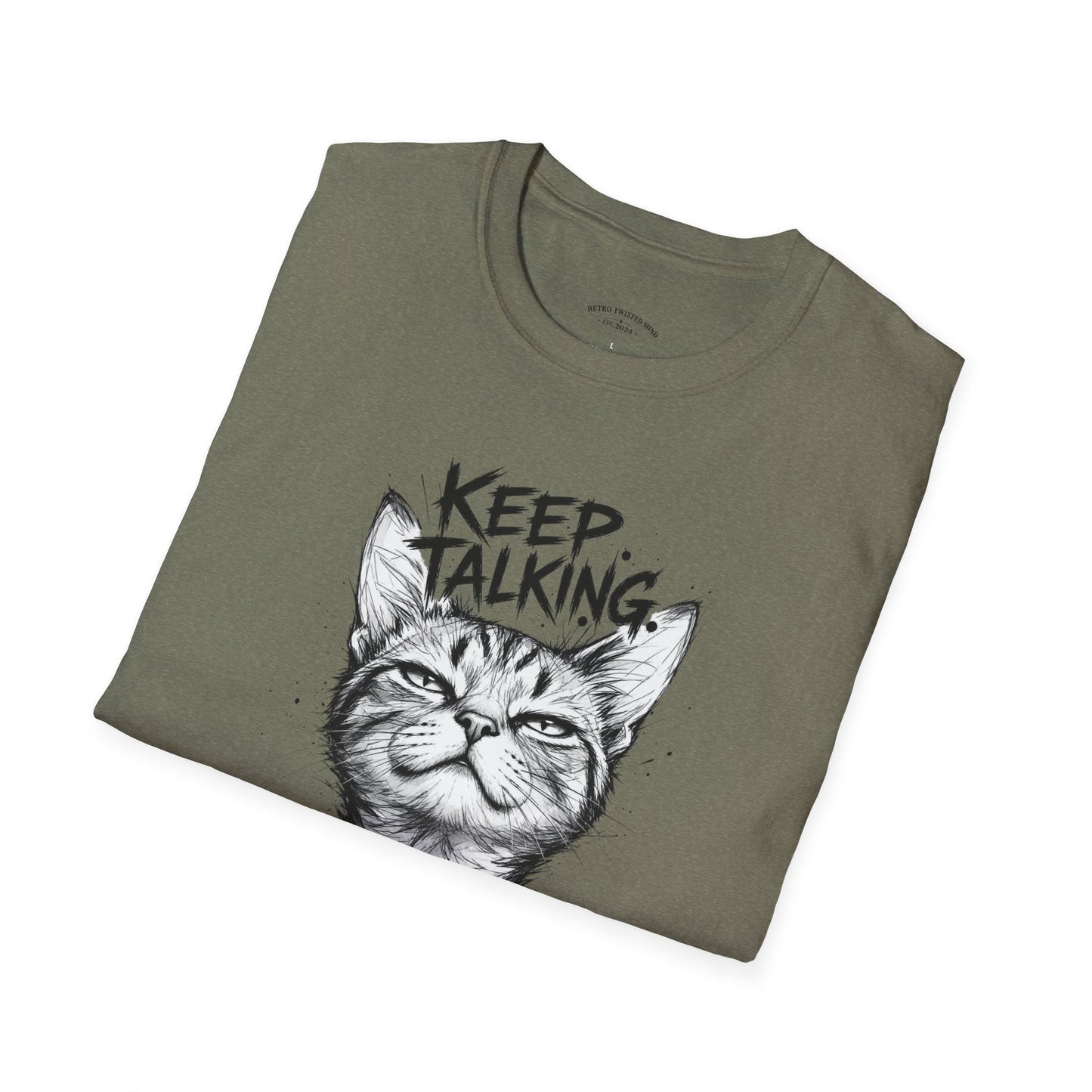 Keep Talking I'm Taking Notes Cat T‑Shirt