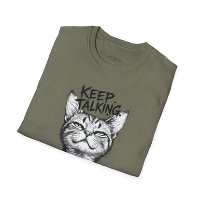 Keep Talking I'm Taking Notes Cat T‑Shirt