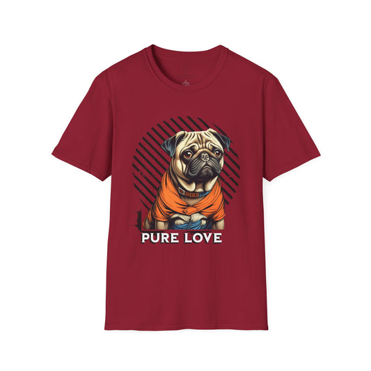 Pure Love Pug Unisex Softstyle T-Shirt