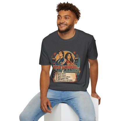 T-Shirt — Retro 'Old School' Arcade Couple Vintage Gamer Tee