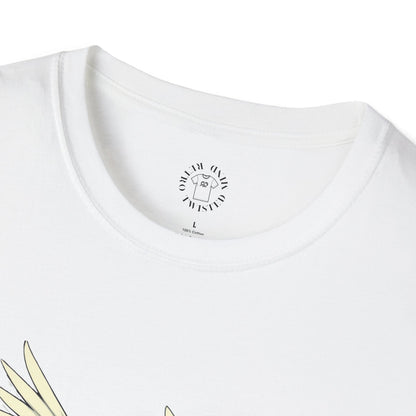Hopeful Wings Unisex Softstyle T-Shirt - Inspirational Graphic Tee,dove,twisted