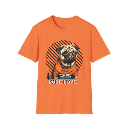 Pure Love Pug Unisex Softstyle T-Shirt