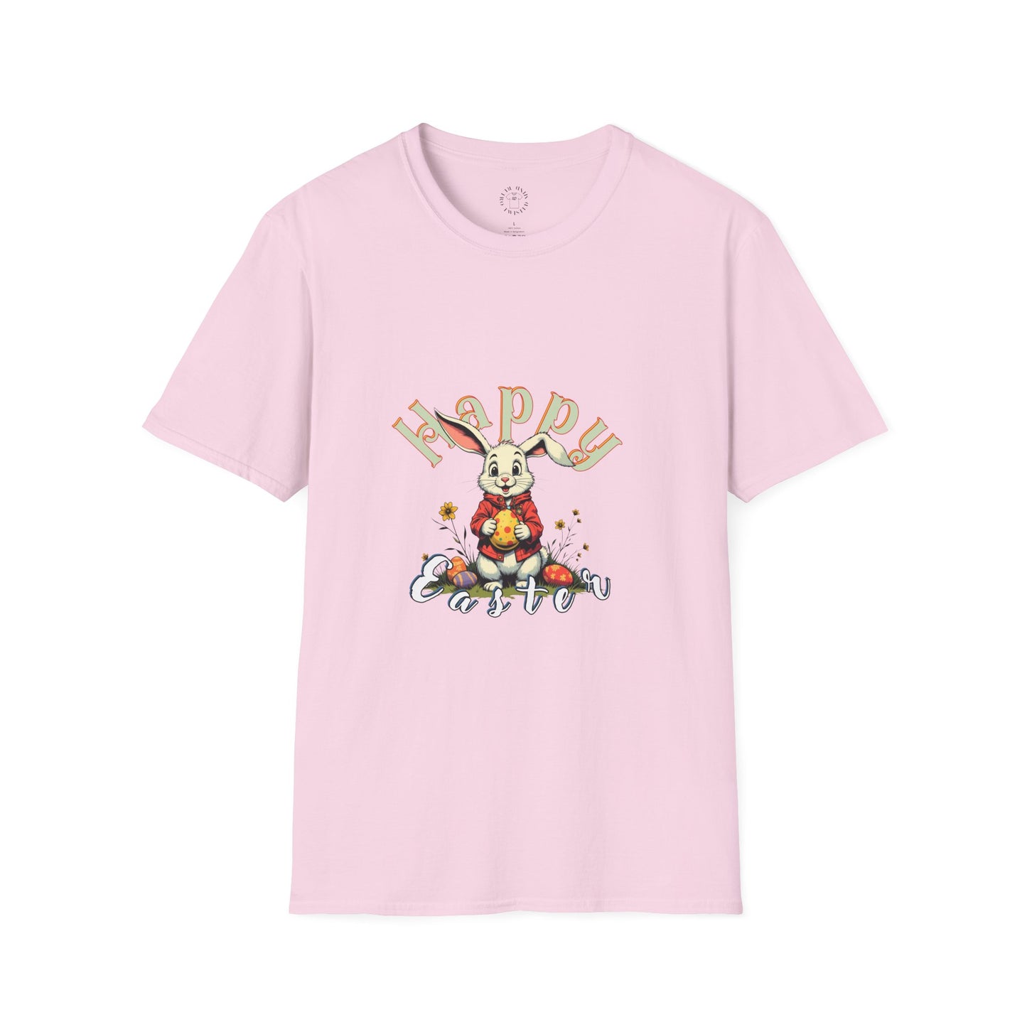 Happy Easter Unisex Softstyle T-shirt - Spring Celebration Tee,easter bunny