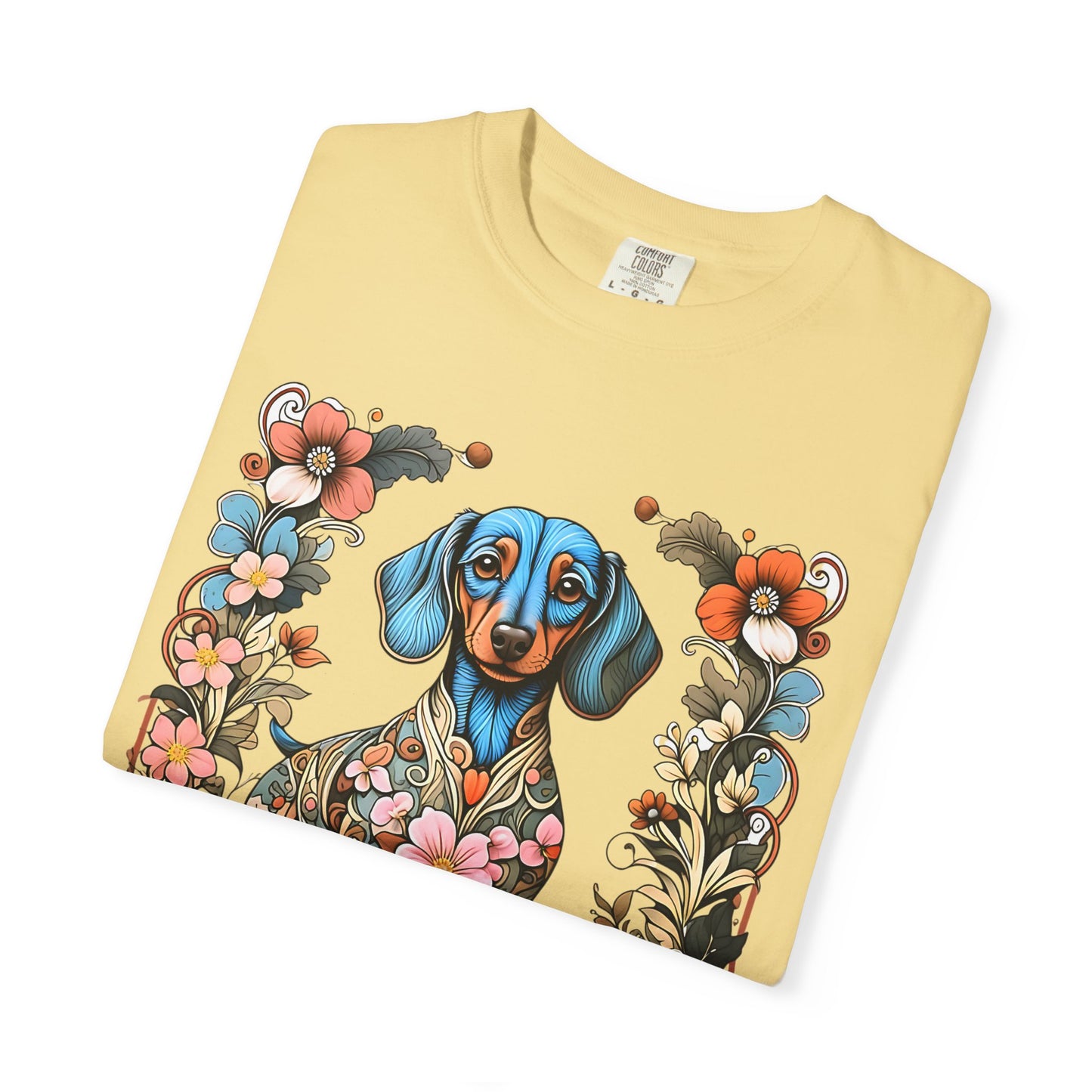 Pure Love Dachshund T-Shirt - Unisex Garment-Dyed Tee