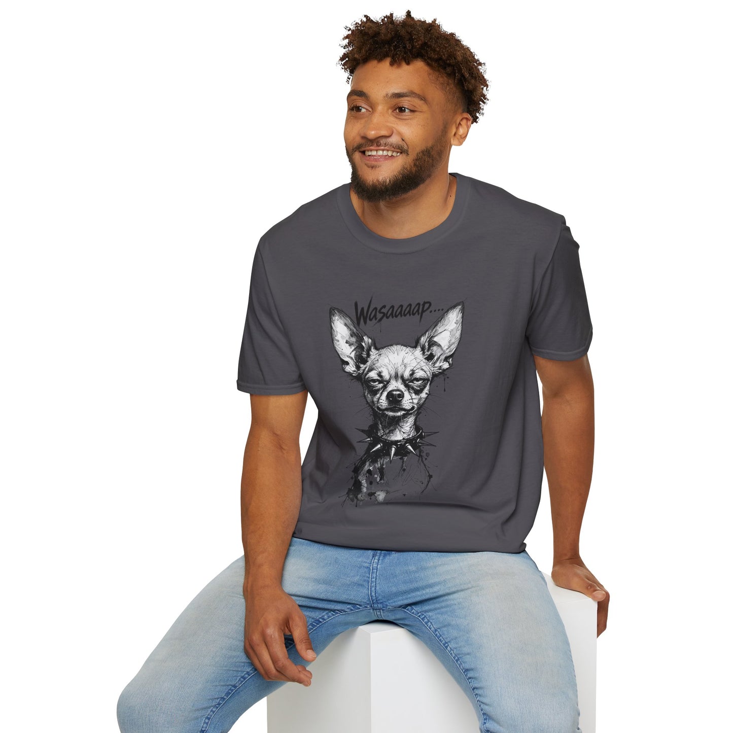 Chihuahua 'Wasaaaap' Graphic T-Shirt — Funny Dog Tee for Pet Lovers
