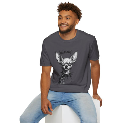 Chihuahua 'Wasaaaap' Graphic T-Shirt — Funny Dog Tee for Pet Lovers