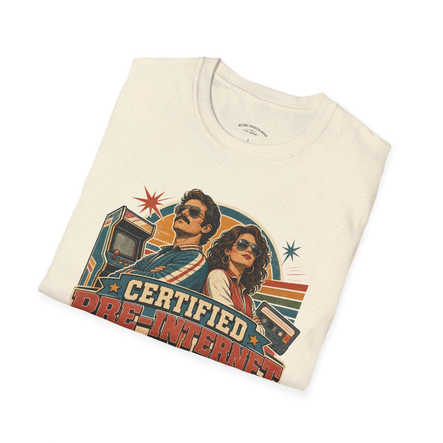 Certified Pre-Pandemic Survivor T-Shirt — Retro 70s Vintage Graphic