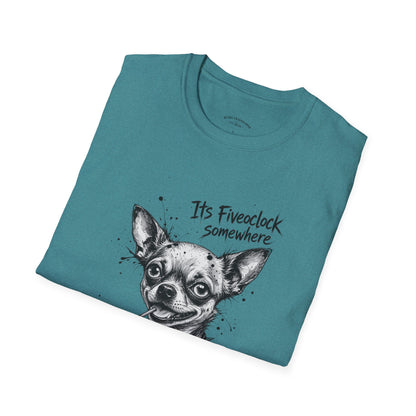 Chihuahua 'It's Five O'Clock Somewhere' T-Shirt