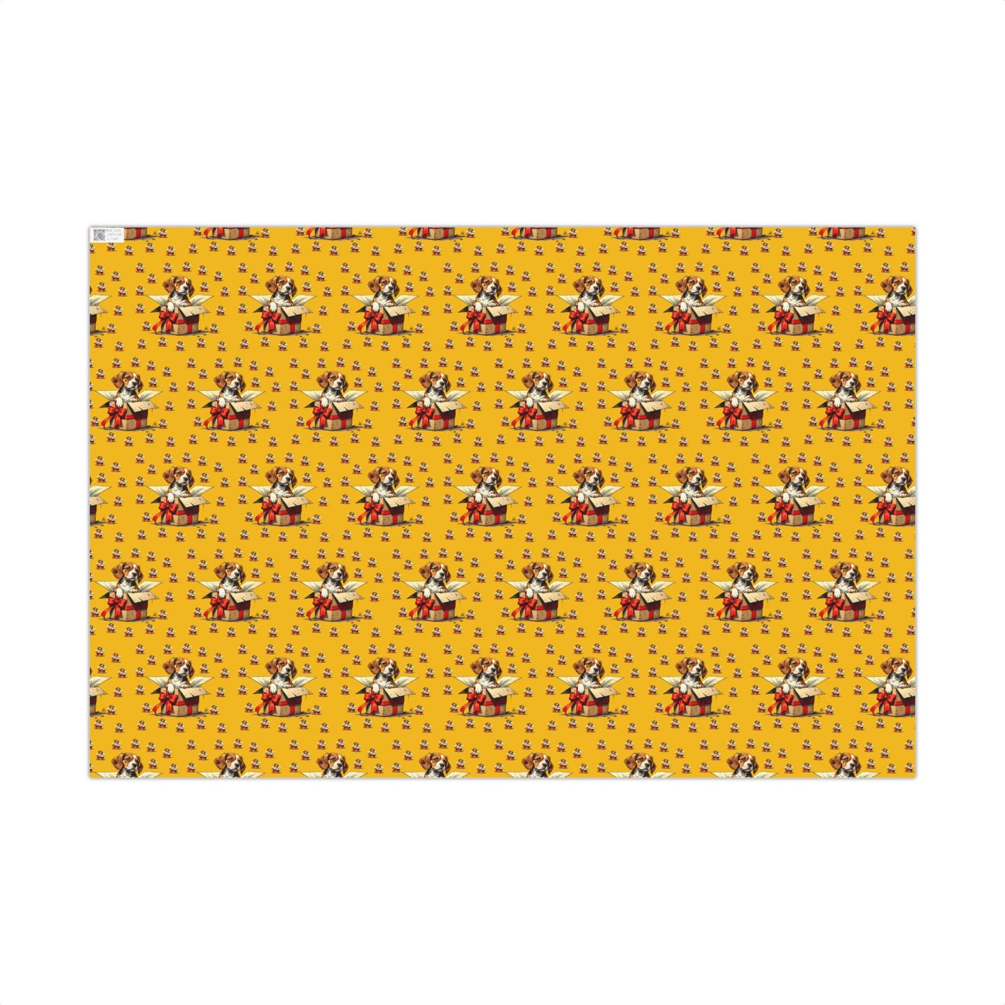 Dog & Gift Pattern Gift Wrap Paper — Cute Puppy Present Wrapping Sheets