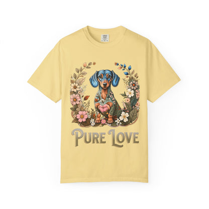 Pure Love Dog T-Shirt | Unisex Garment-Dyed Tee for Pet Lovers