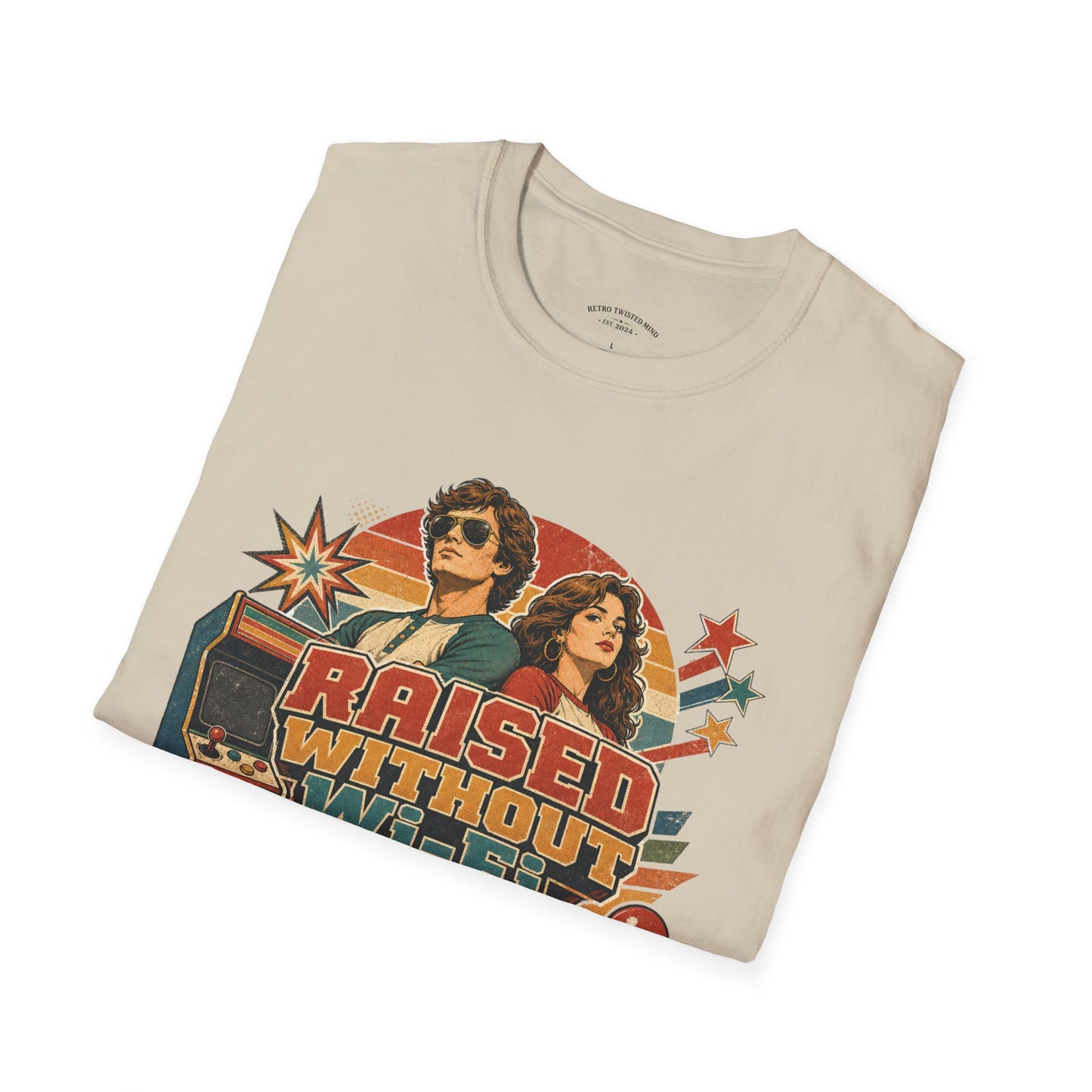 Raised Without Wi‑Fi T-Shirt — Retro 'Legends' Vintage Graphic Tee
